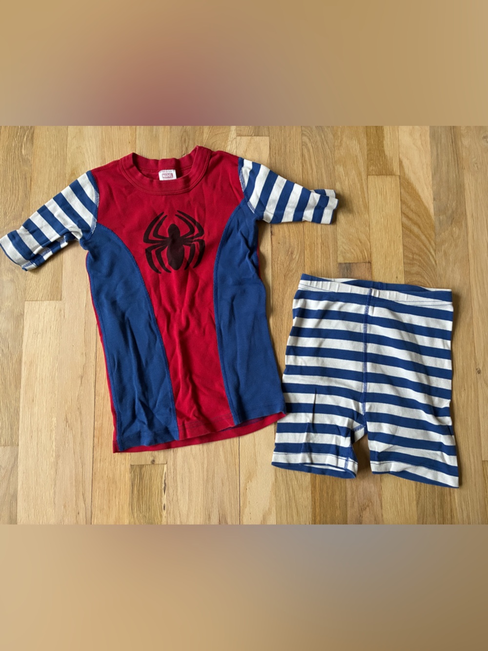 Hanna Andersson Red & Blue Spider  Man Pajama Set